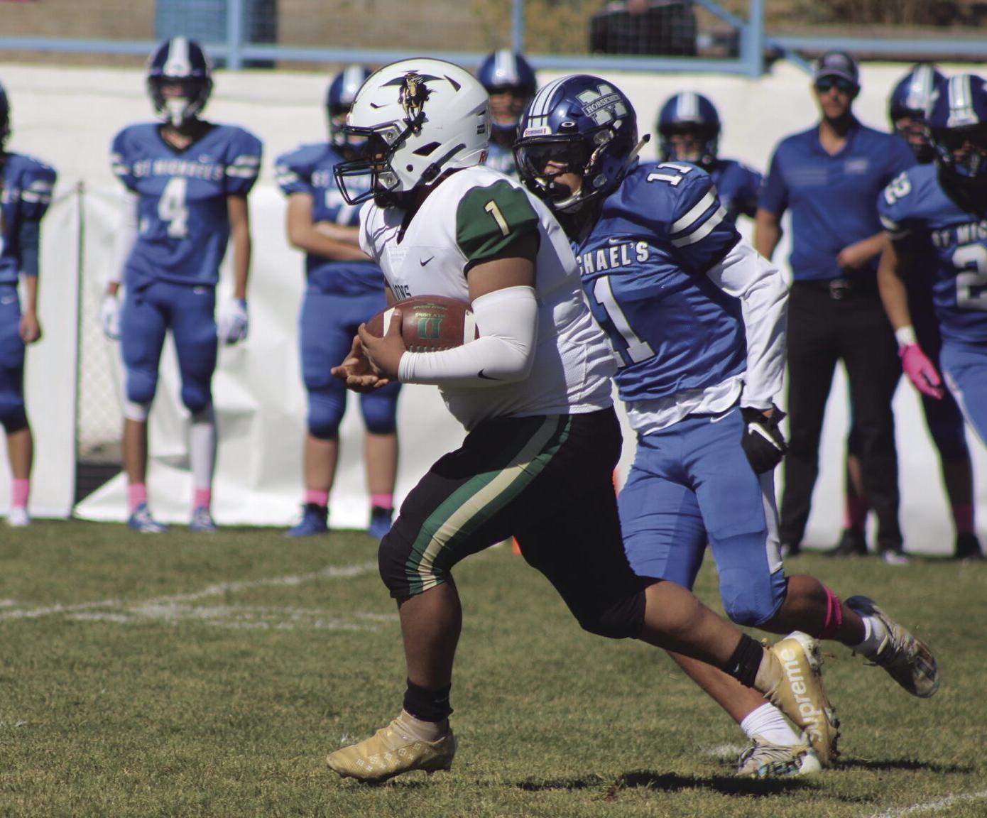 CJ Perea takes off vs St. Mike's